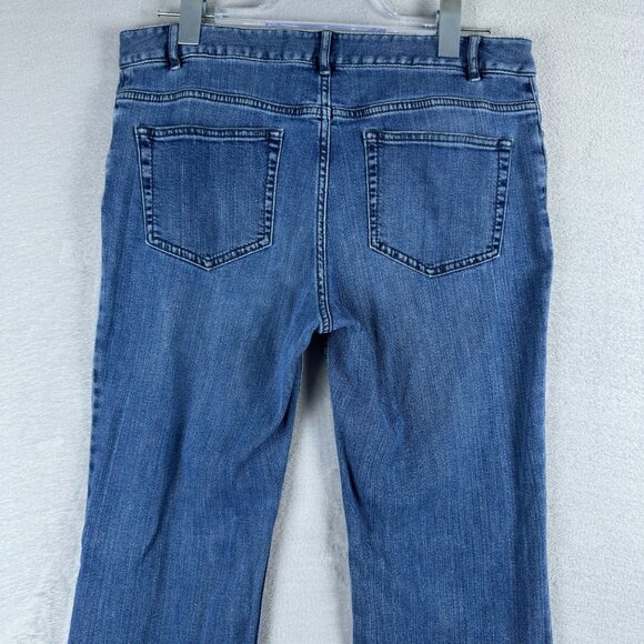 J. Jill Bootcut Jeans Mid Rise Medium Wash Denim Stretch Womens Size W31 Blue - Picture 3 of 12